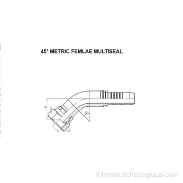 45° Métrique Femelle Multiseal 20141